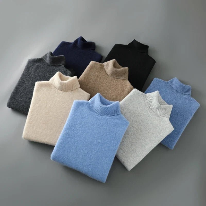 Women's Ribbed Turtleneck Jumper – Ribbed Cuffs, Long Sleeve