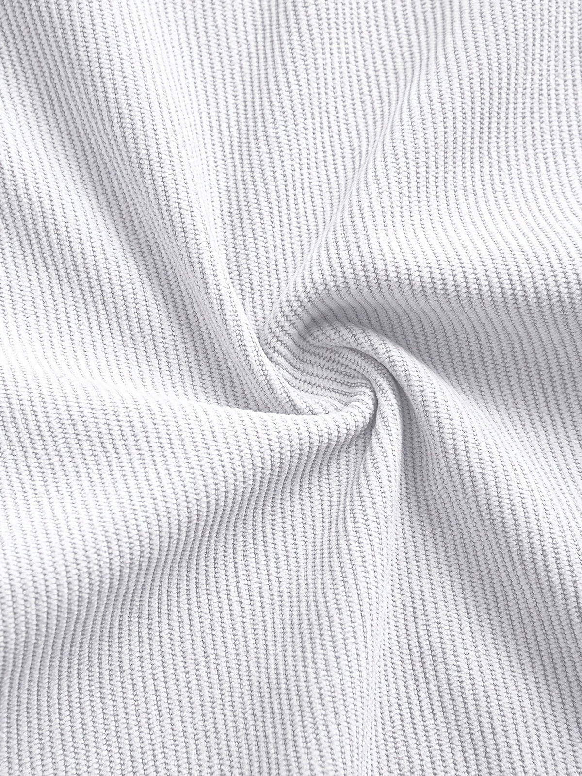 Men's Ribbed Overshirt – Button Front, Pointed Collar