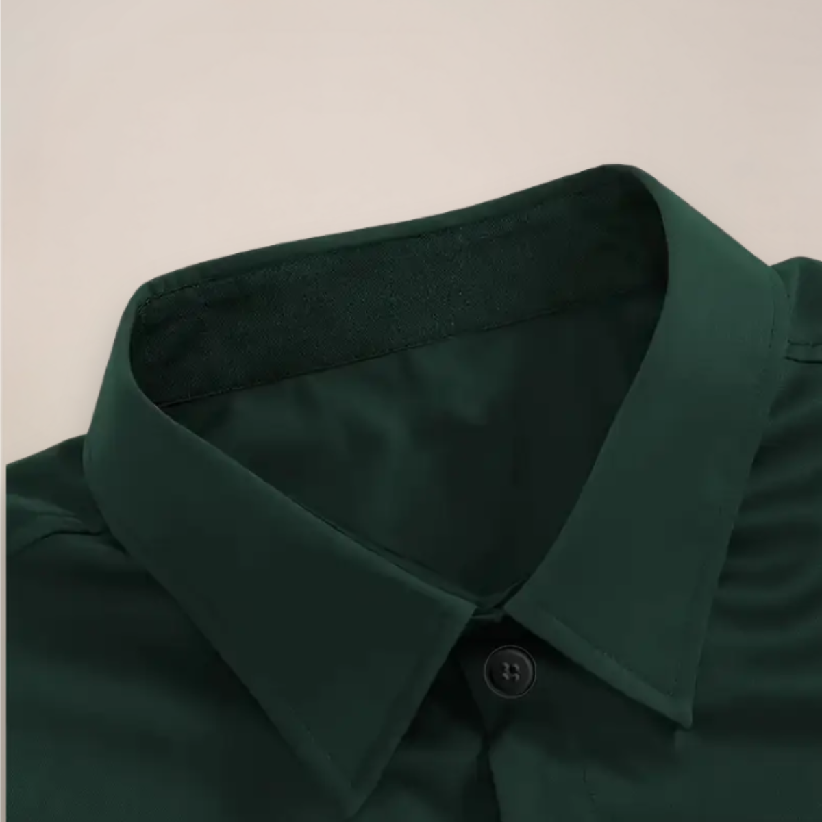 Men's Slim-Fit Shirt – Point Collar, Long Sleeve, Button Cuffs
