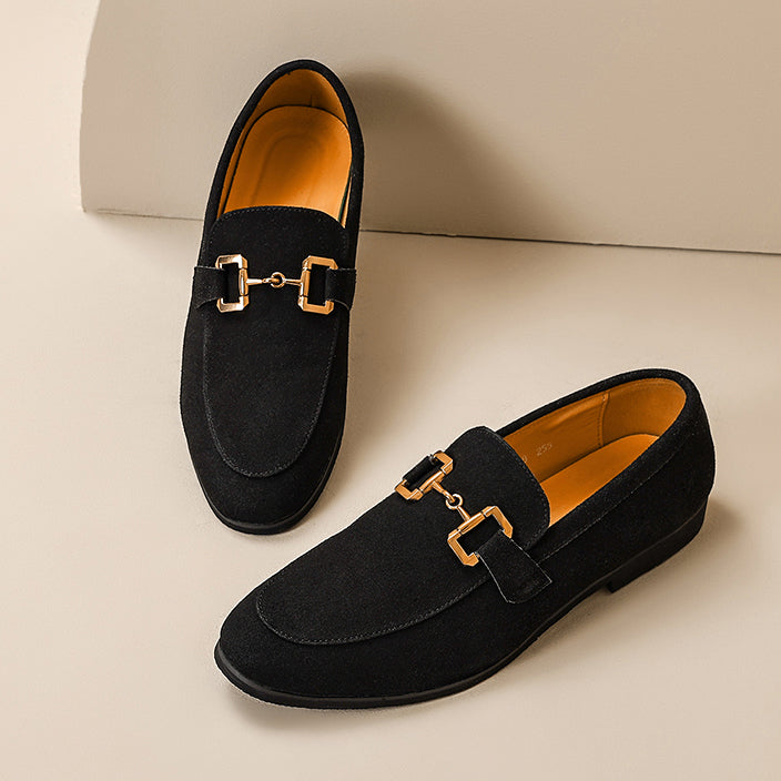 Men's Slip-On Loafers – Horsebit Bar, Round Toe
