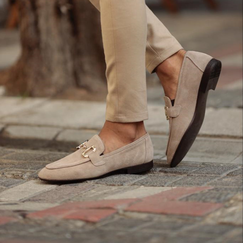 Men's Slip-On Loafers – Horsebit Bar, Round Toe