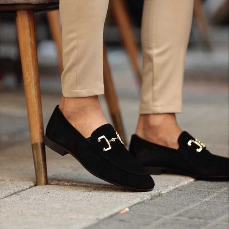 Men's Slip-On Loafers – Horsebit Bar, Round Toe