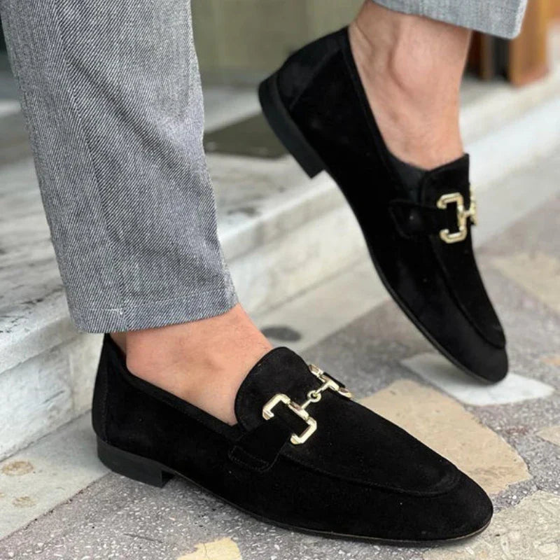Men's Slip-On Loafers – Horsebit Bar, Round Toe