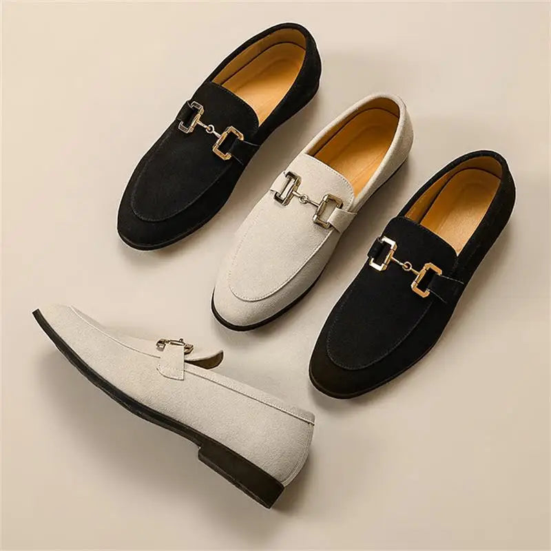 Men's Slip-On Loafers – Horsebit Bar, Round Toe