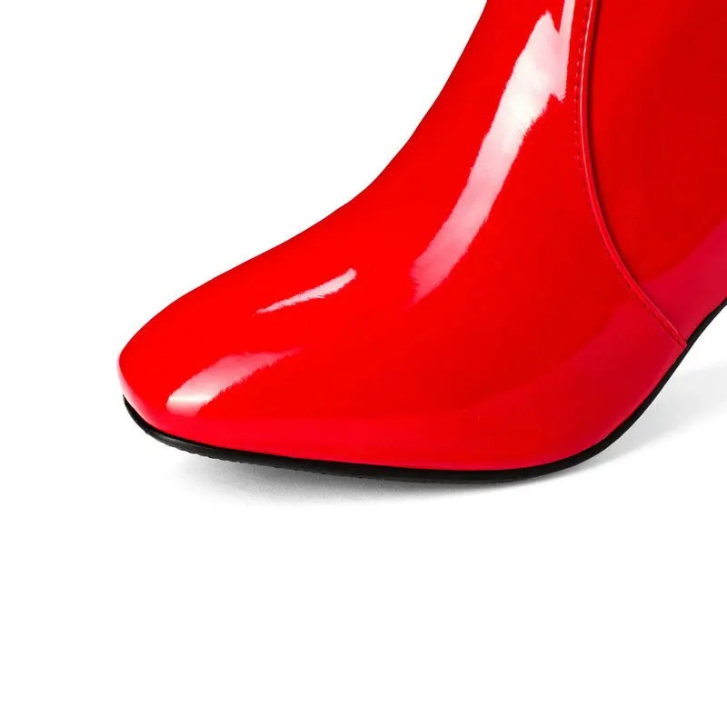 Bottes pour femme montant jusqu’au genou, avec talon carré et fermeture zippée latérale