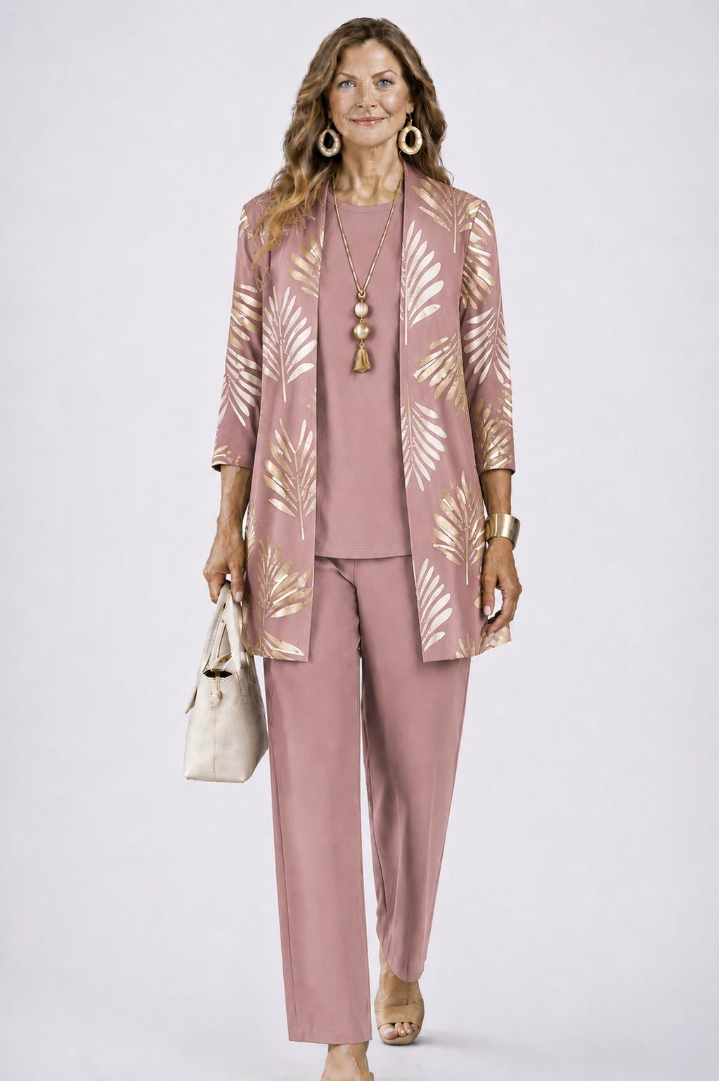 Women's 3-Piece Trouser Set sleeve detail