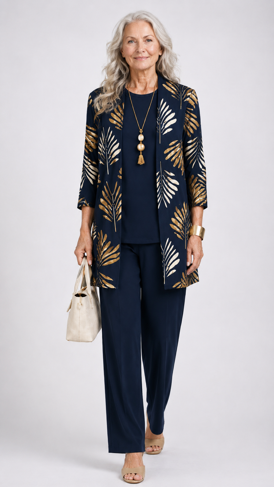 Women's 3-Piece Trouser Set close-up detail