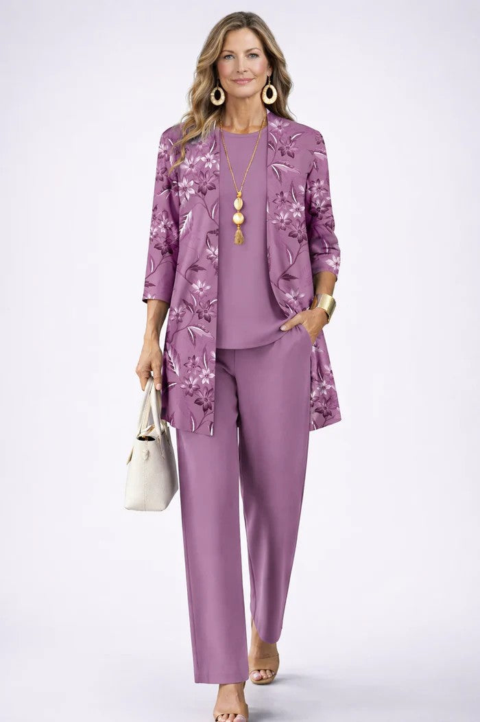 Women's 3-Piece Trouser Set inner top detail