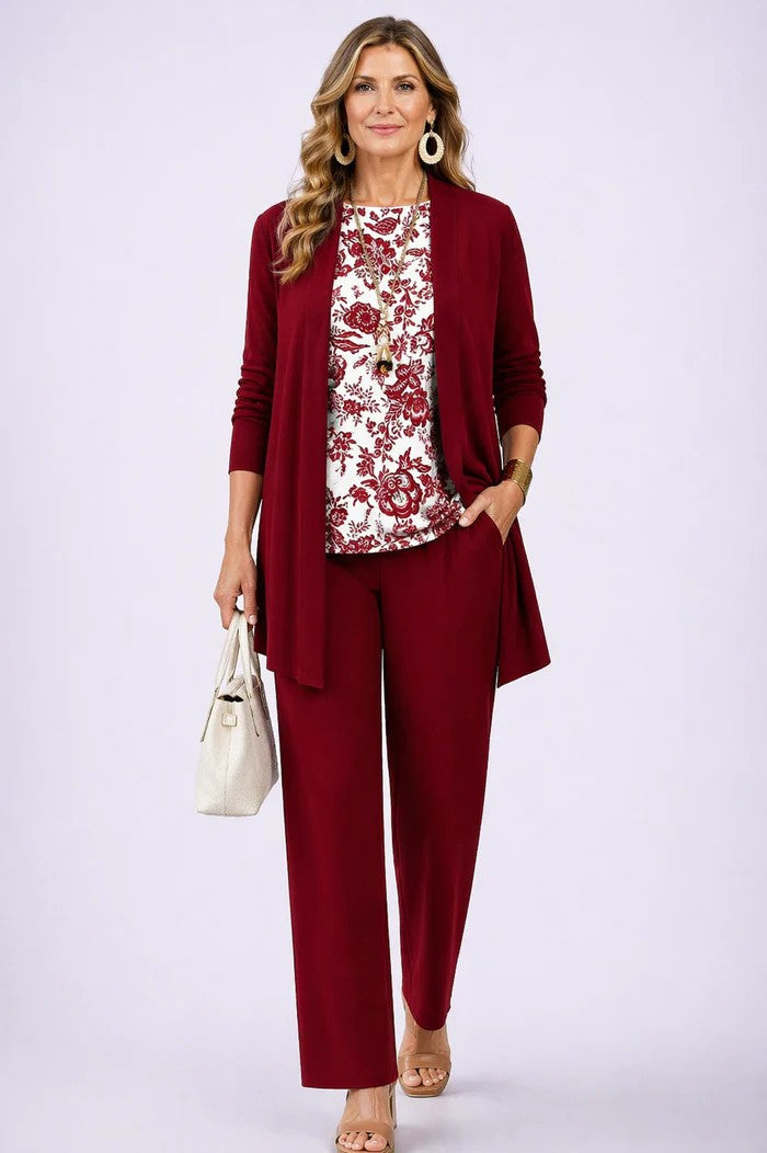 Women's 3-Piece Trouser Set back view