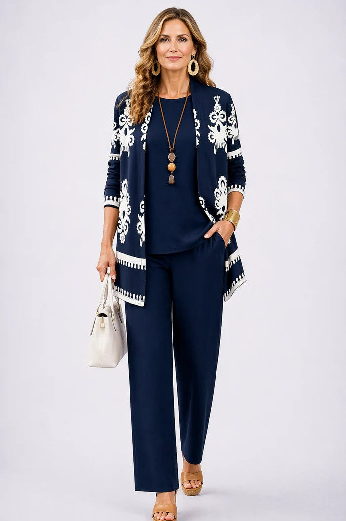 Women's 3-Piece Trouser Set full length