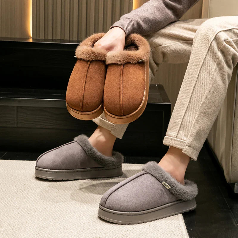 Women's Indoor Slippers with Plush Lining and Non-Slip Sole