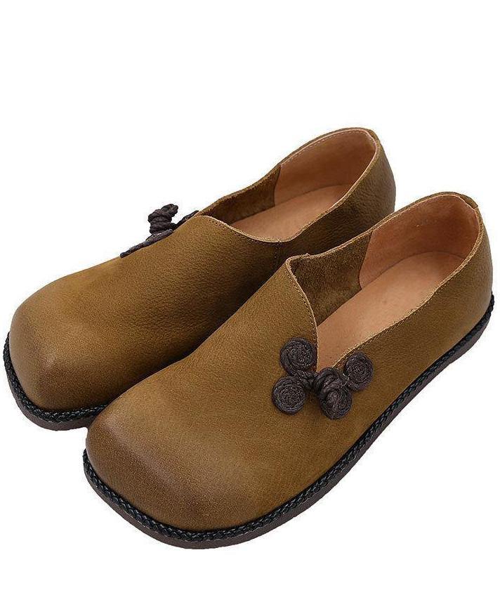 Pair of slip-on loafers shown from the front