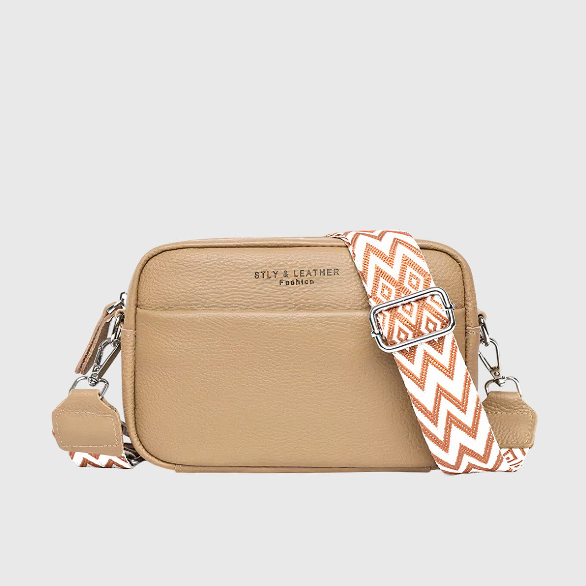 Women's Structured Shoulder Bag – Top Handle, Adjustable Strap
