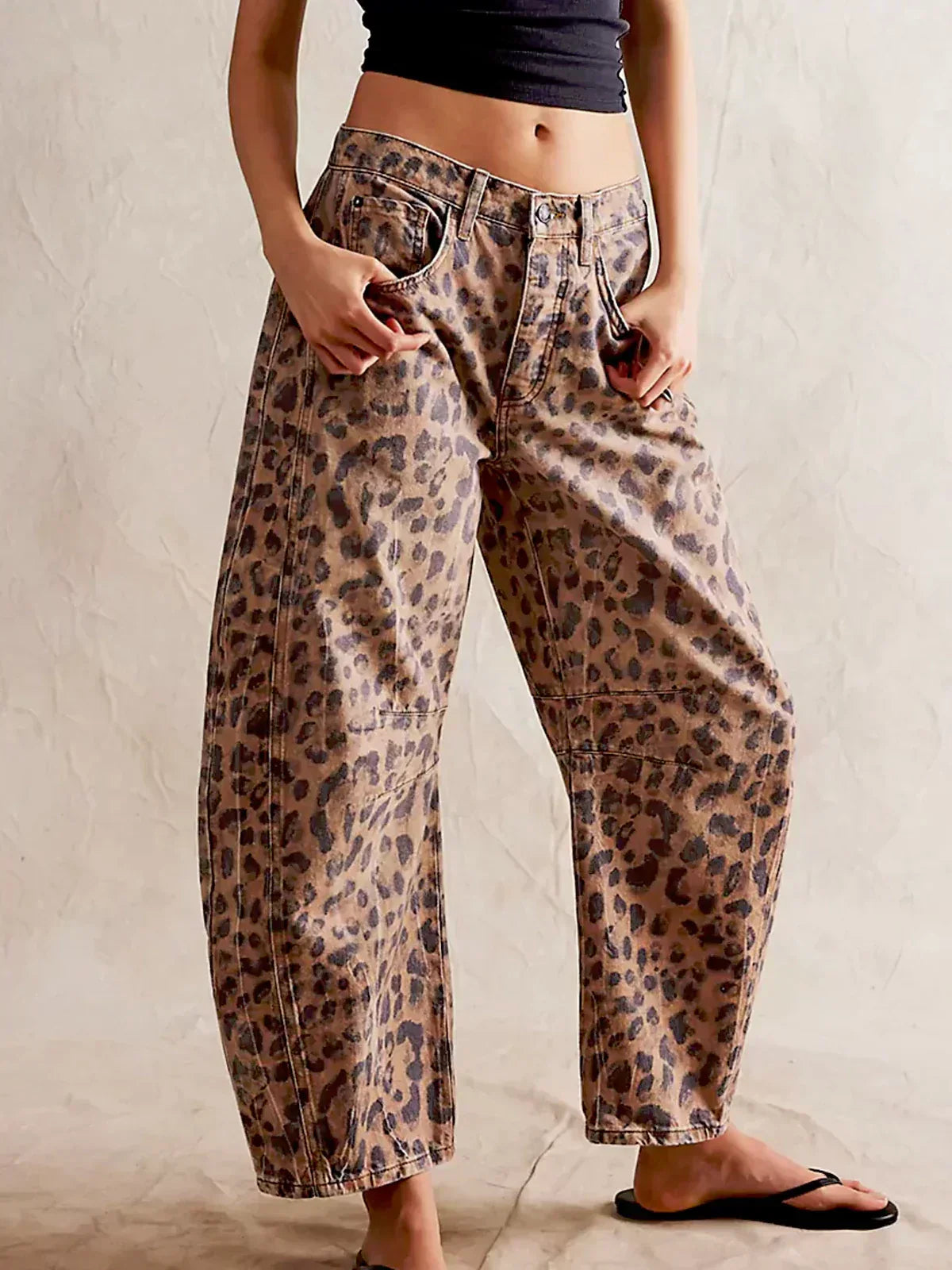 Women's Wide-Leg Jeans – High Rise, Seam Detail