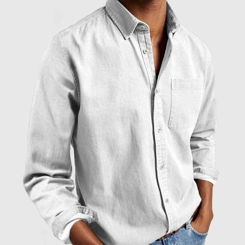Men's Regular Fit Casual Shirt – Long Sleeve, Button Front