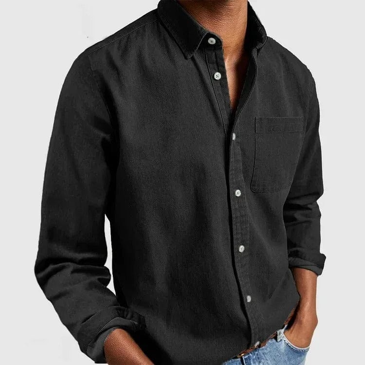 Men's Regular Fit Casual Shirt – Long Sleeve, Button Front