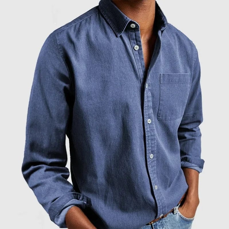 Men's Regular Fit Casual Shirt – Long Sleeve, Button Front