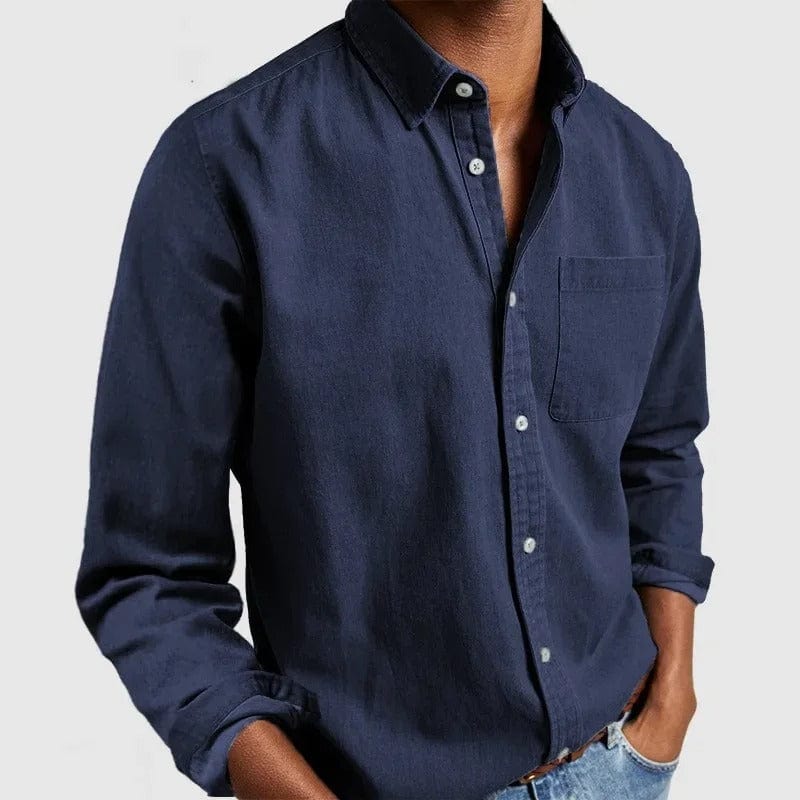 Men's Regular Fit Casual Shirt – Long Sleeve, Button Front