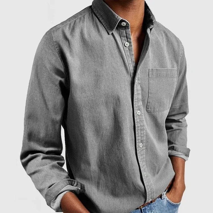 Men's Regular Fit Casual Shirt – Long Sleeve, Button Front