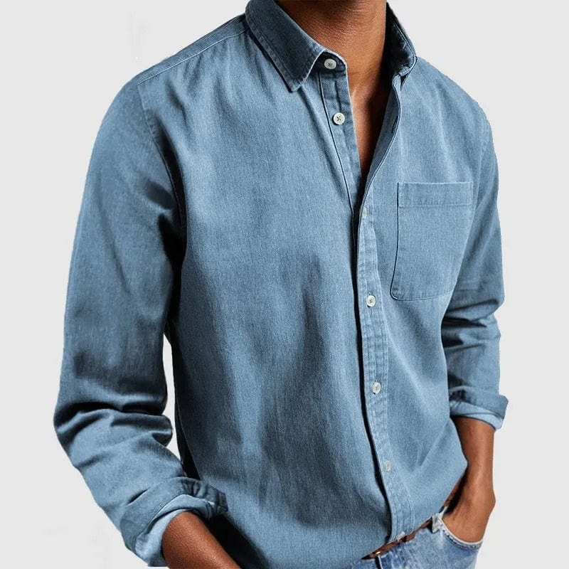 Men's Regular Fit Casual Shirt – Long Sleeve, Button Front