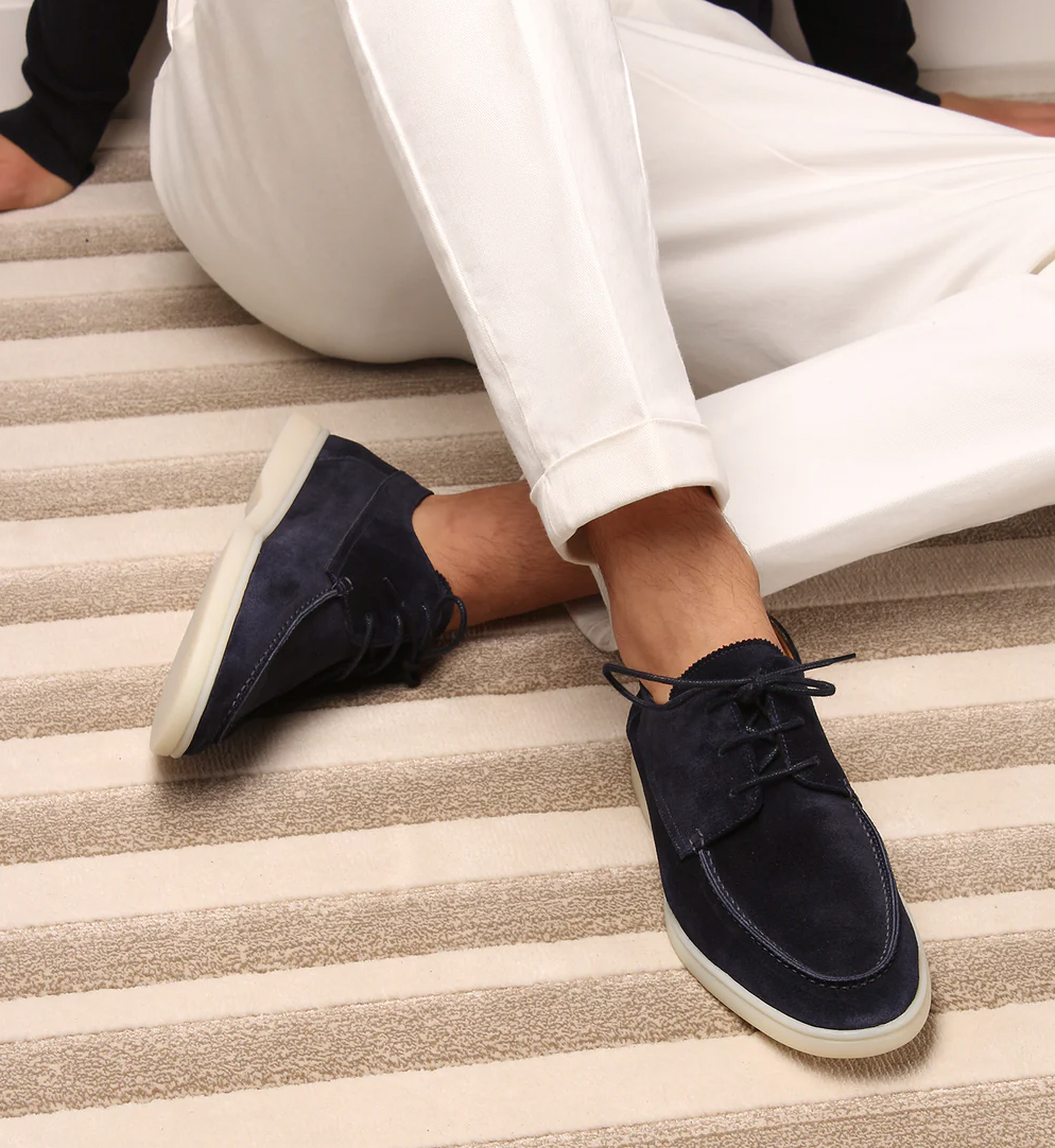 Men's Lace-Up Loafers – Moc Toe, Low Profile