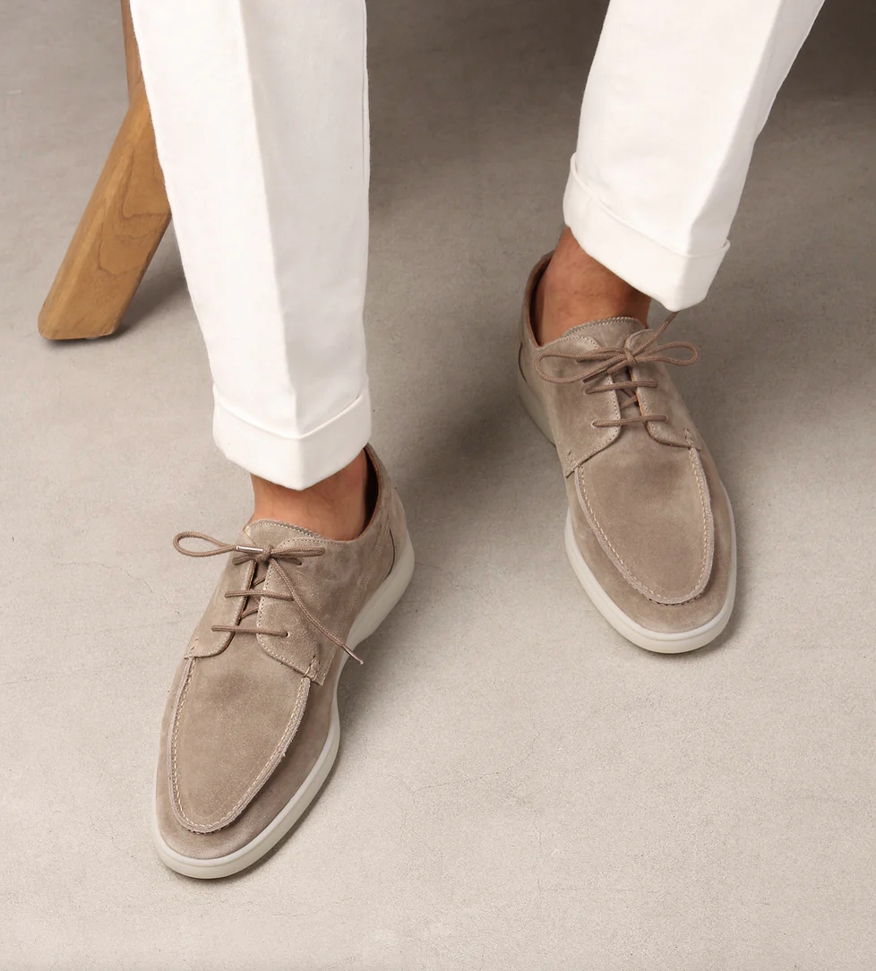 Men's Lace-Up Loafers – Moc Toe, Low Profile