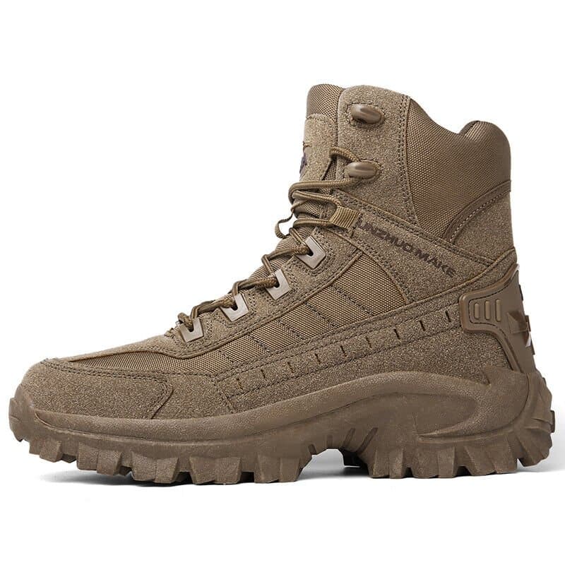Men's Lace-Up Hiking Boots – Padded Collar, Deep Tread