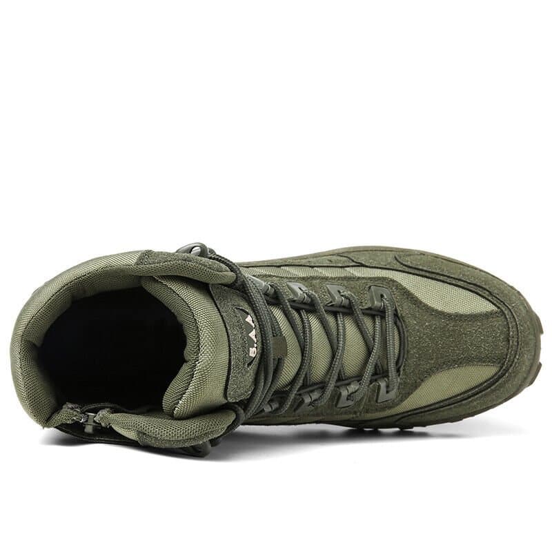 Men's Lace-Up Hiking Boots – Padded Collar, Deep Tread