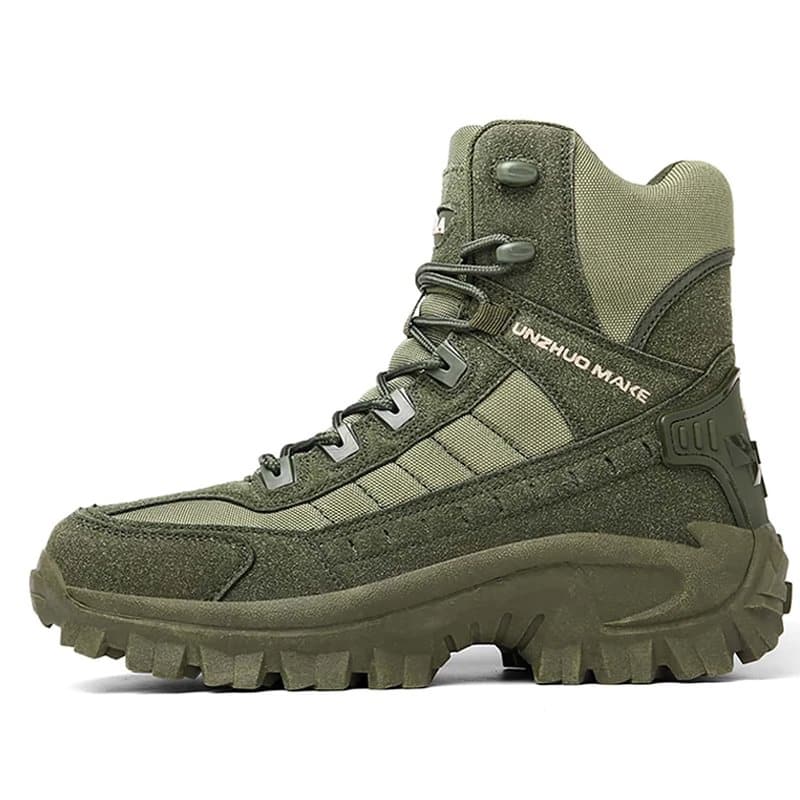Men's Lace-Up Hiking Boots – Padded Collar, Deep Tread