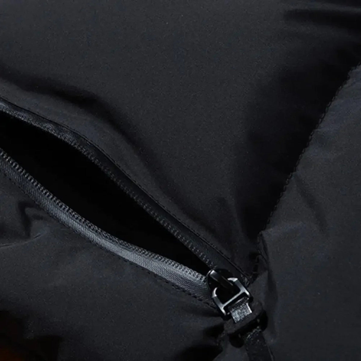 Men's Quilted Puffer Jacket – Hooded, High Funnel Neck