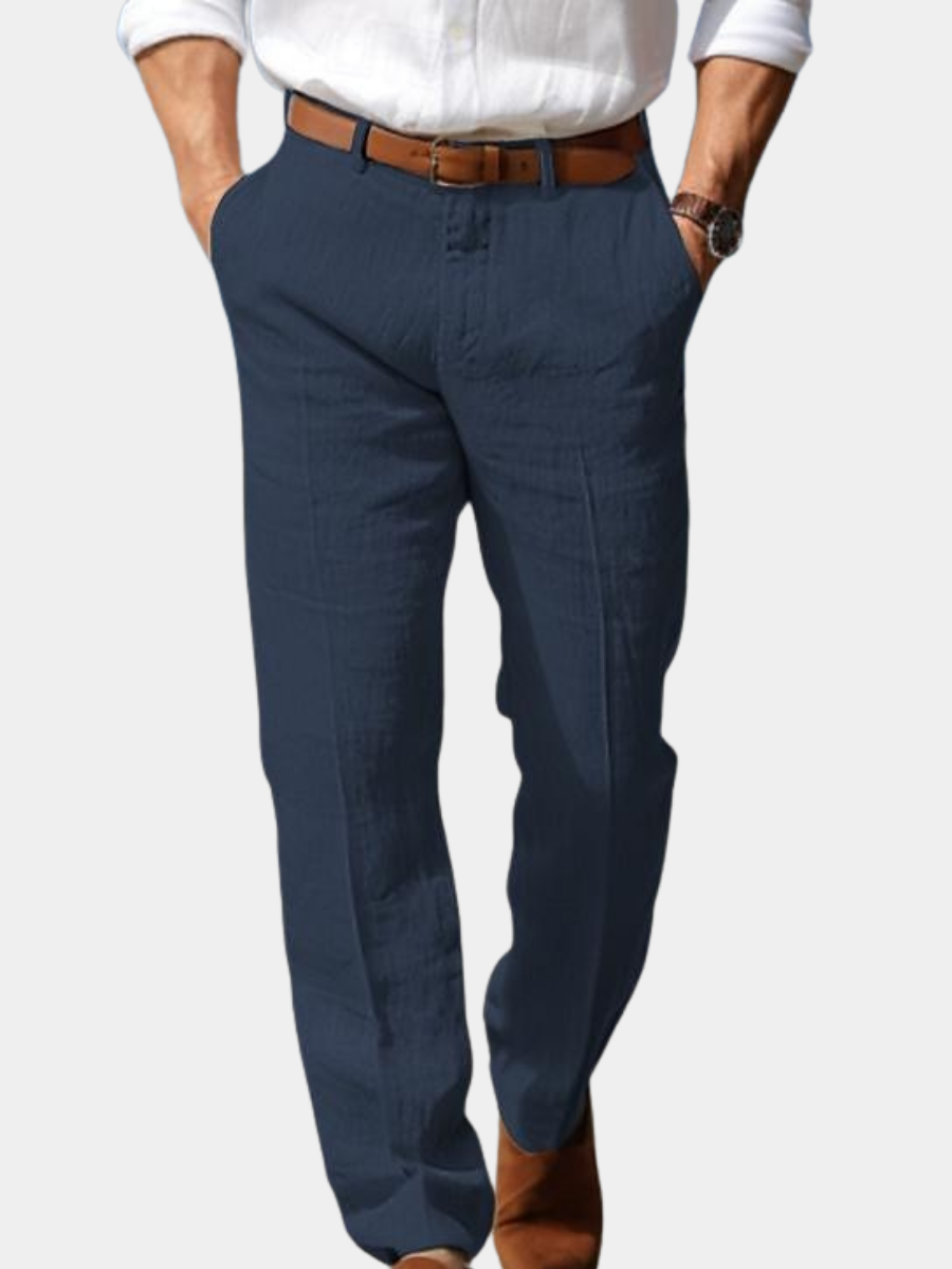 Men's Straight-Leg Pants – Belt Loops, Classic Waist front view