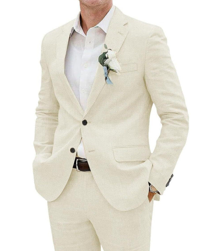 Men's suit blazer back detail