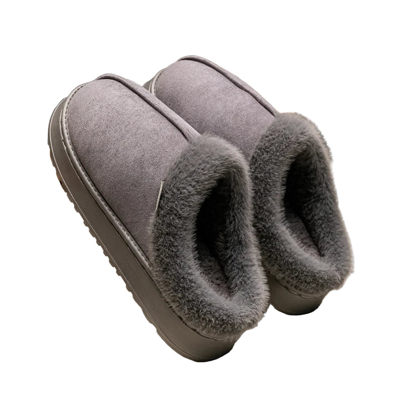 Pantofole da donna per interni con fodera in morbido peluche e suola antiscivolo