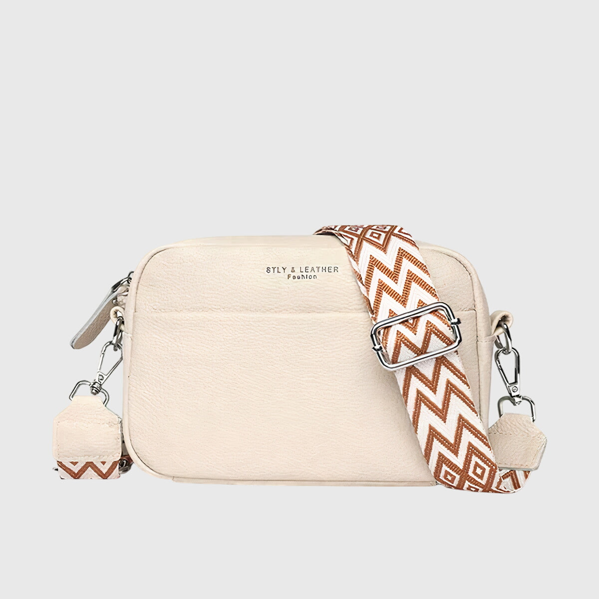 Women's Structured Shoulder Bag – Top Handle, Adjustable Strap